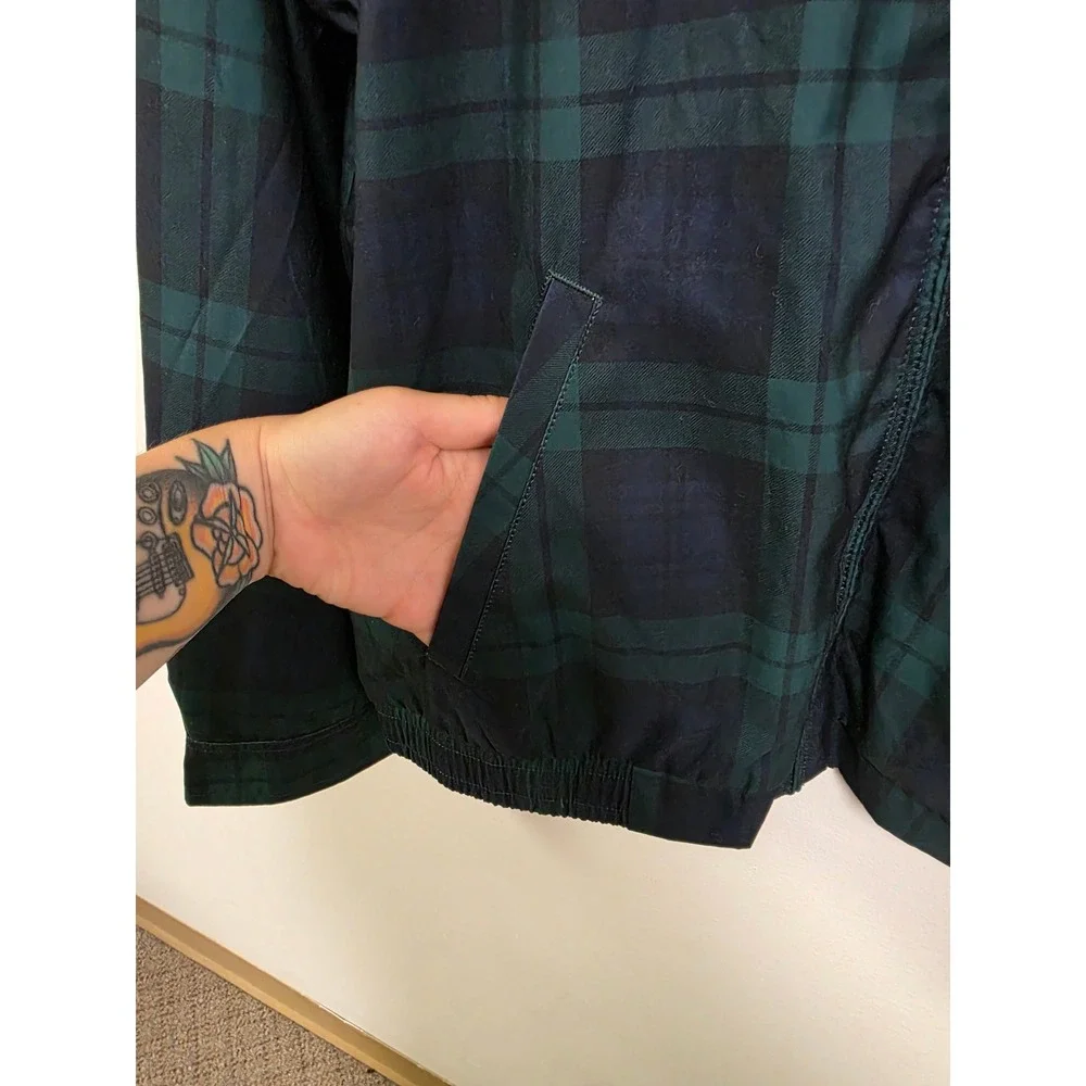Polo Ralph Lauren Mens Blackwatch Plaid Harrington Jacket XL Zip Bomber Logo